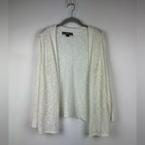 Alexandra + Oak Ivory Open Front Cardigan Sweater, Sizr XXL